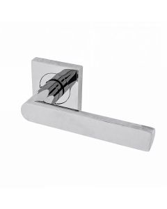 Deurklink 'Edge' - Chroom gepolijst - Op vierkant rozet 51x51mm - SZM210SQCP