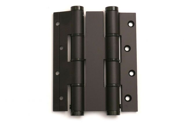 Deurveerscharnier dubbelwerkend - Lengte 120mm - Deurdikte 30mm - Aluminium zwart