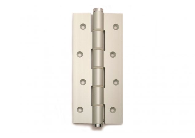 Deurveerscharnier enkelwerkend - 180x80mm - Deurdikte 30mm - Aluminium zilvergrijs