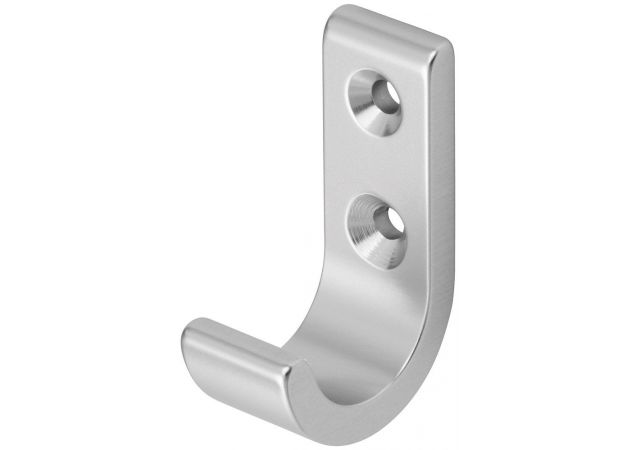 Handdoekhaak enkel (rond) - naturel - 13mm