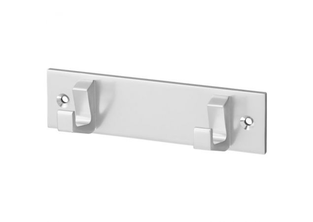Handdoekrek 2 haaks - naturel - 130mm