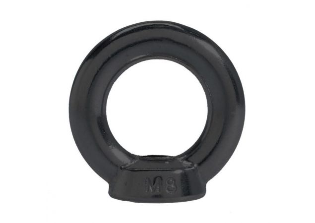 Oogmoer M6 Rvs 316 Din 582 - PVD Mat zwart