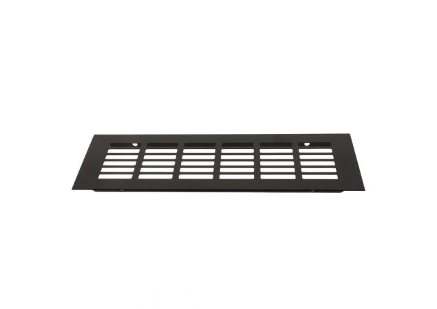 Aluminium Plintrooster - 250x60mm - Mat Zwart