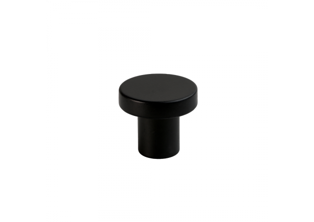 Meubelknop rond Dial - Ø28mm - Hoogte: 25mm - Mat zwart