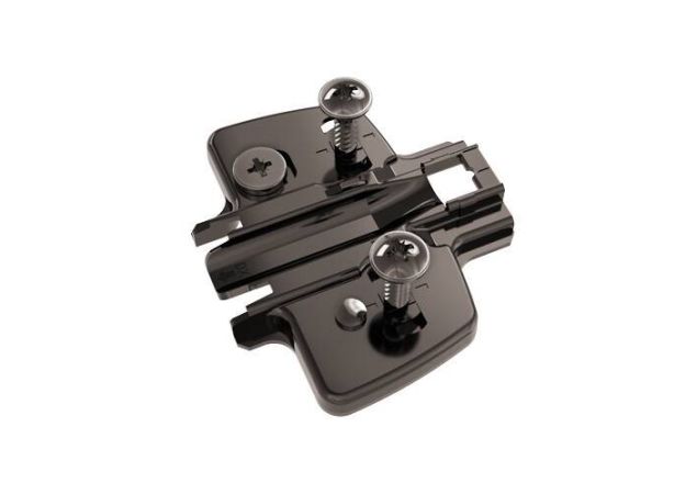 hettich kruismontageplaat 5mm sensys zwart inclusief montage schroeven