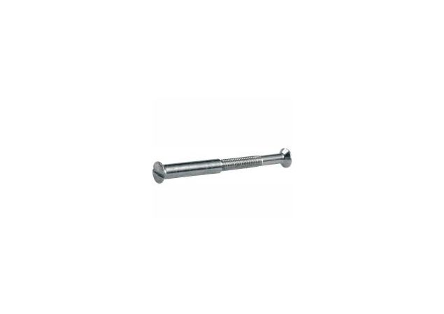 Patentbout M4x38mm - Compleet - Messing/Nikkel