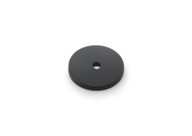 Achterplaat rond voor Meubelknop - Ø30mm - Mat zwart - AW895-30-BL