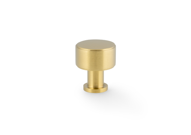 Meubelknop Plain 'Lucia'  - PVD Mat messing - Ø29mm - Hoogte 35mm - AW807P-29-SBPVD