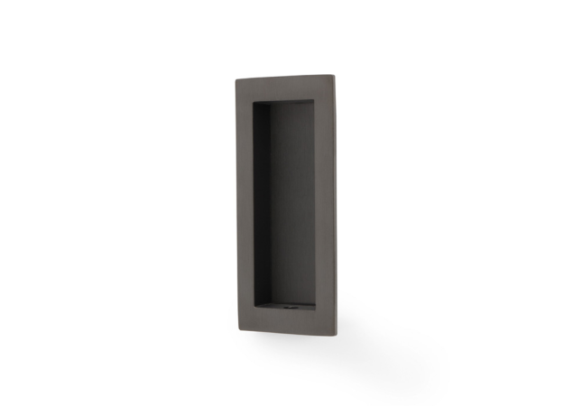 Infreeskomgreep rechthoekig 'Flush' - PVD Antraciet - 100x45mm - AW911-100-DBZPVD
