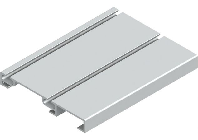 Schuifdeurrail - Onderrail - Aluminium - 6000x85mm