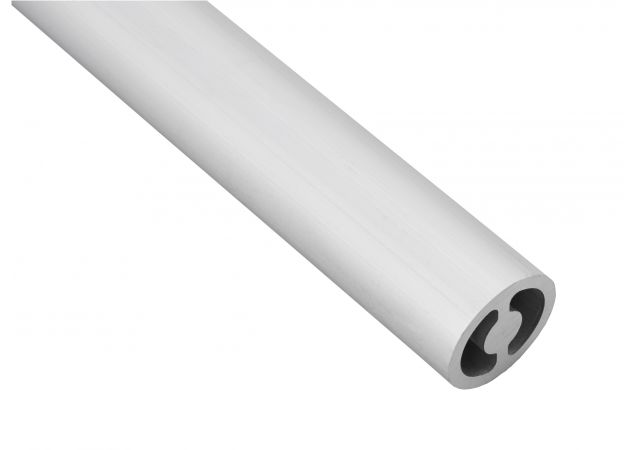 Hermeta - Doorvalbeveiliging - Koker - Rond/Ovaal - Wit - 100cm