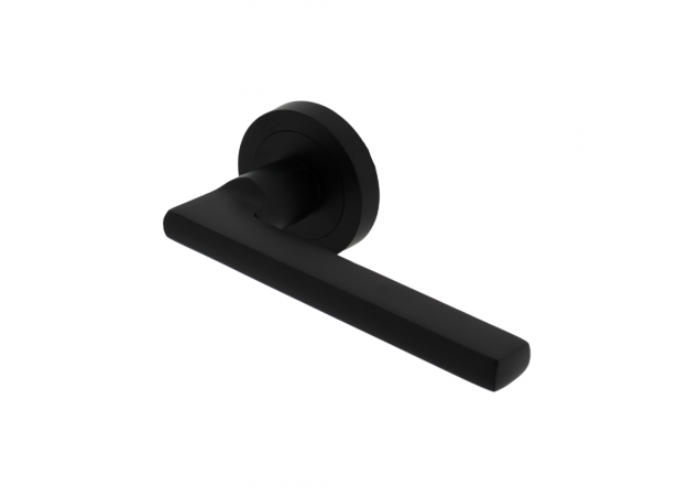 Deurklink Sienna - Zwart - Op rond rozet Ø50mm