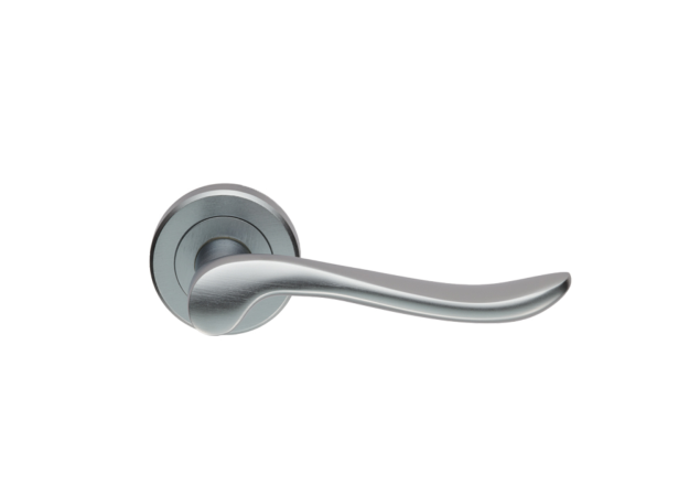 Deurkruk Verdun - Mat verchroomd - Rond rozet Ø50mm - ZIN3130SC