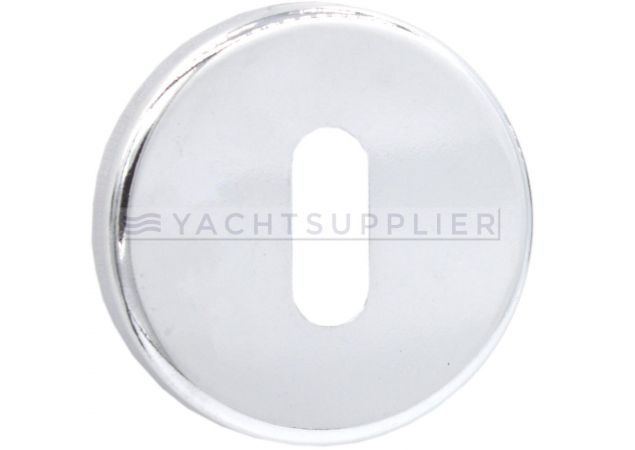 Klavierrozet Ø51mm - Opschroefmontage - Messing chroom gepolijst - SSZC003CP