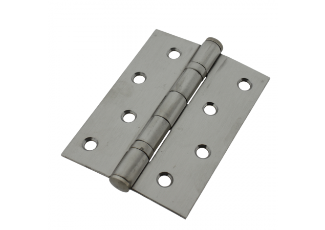 Kogellagerscharnier rechte hoek - 100x75x2mm Ø11mm - Rvs 304
