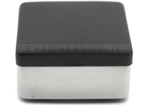 Deurbuffer vierkant Rvs gepolijst 30x30 mm Hoogte 15mm verdekte montage