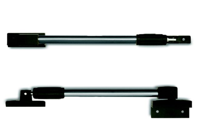 Telescopische raamuitzetter - 525-845mm - Staal (RVS look)/Zwart