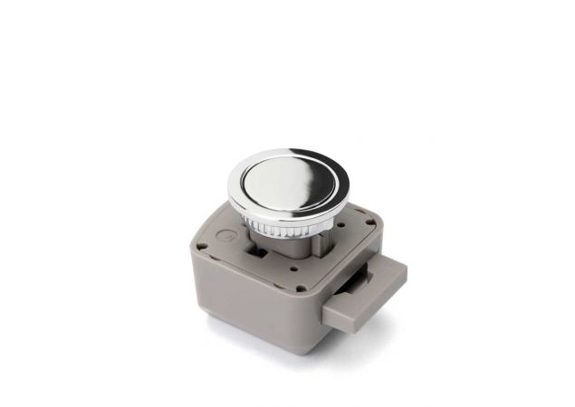 Drukknop-set R-Evolution Rond - Chroom - Buitenwerks Ø31,8mm - Plaatdikte: 10,5-19,5mm - 56549.0071