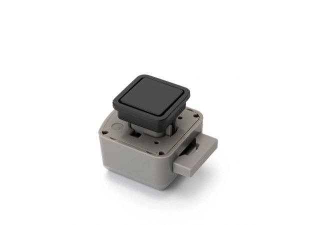 Drukknop-set R-Evolution Vierkant - Matzwart - Buitenwerks 29x29mm - Plaatdikte: 10,5-19,5mm - 56551.0223