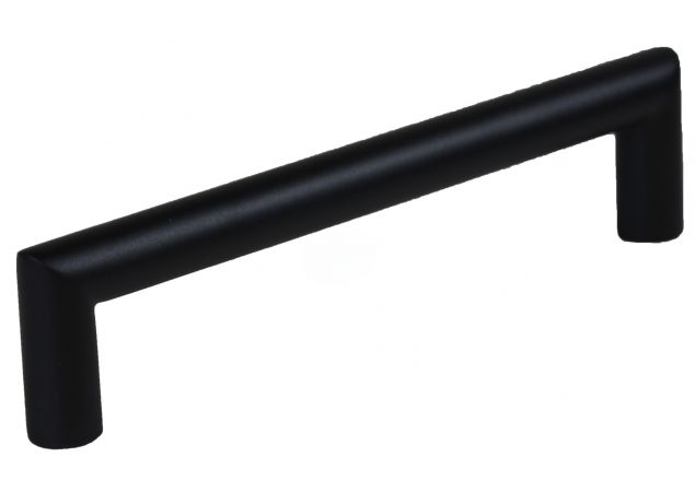 Meubelgreep rond norma - 140x12x128mm - Mat zwart