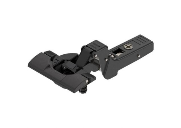 Blum Inserta potscharnier zwart - Zonder veer - Inliggend - 70T9790BTL - Voor dikke deuren