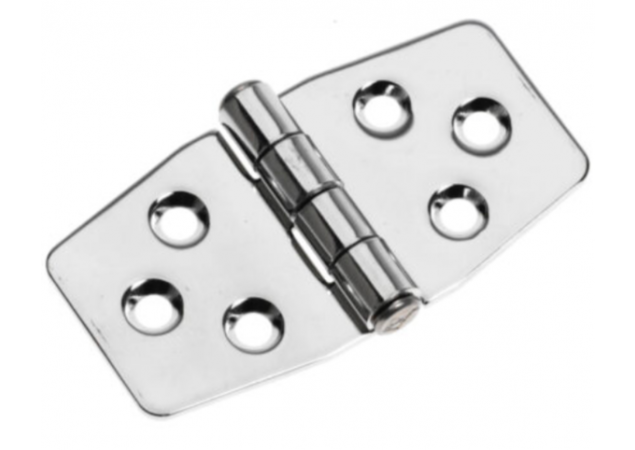 Luikscharnier - 76x40mm - Knoop boven - Rvs 304