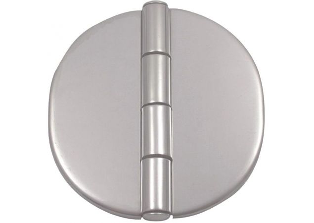 Luikscharnier knoop boven 65x65x2,6mm L1 32,5mm Met afdekkappen Rvs 316