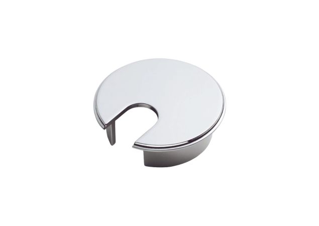 Kabeldoorvoer messing Ø73mm - Chroom gepolijst - Boordiameter Ø62mm - Boordiepte 19,5mm - FTD855CP