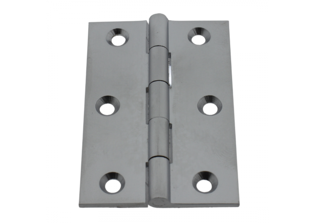 Scharnier rechte hoek - 60x40mm - vaste pen - Messing Matchroom