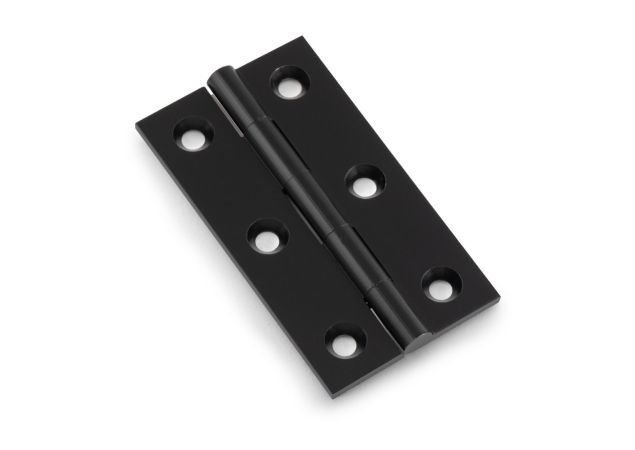 Meubelscharnier Zwart - 64x35x2mm - 2 stuks - AW064-CH-BL