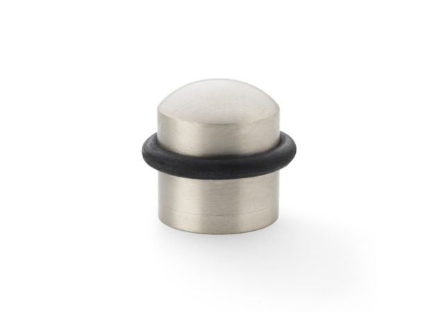 Deurstopper 'Dome Top' - Mat vernikkeld - Vloermontage - AW638SN