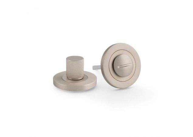 WC-Garnituur set Knurled - Ø50mm - Mat vernikkeld - AW790SN