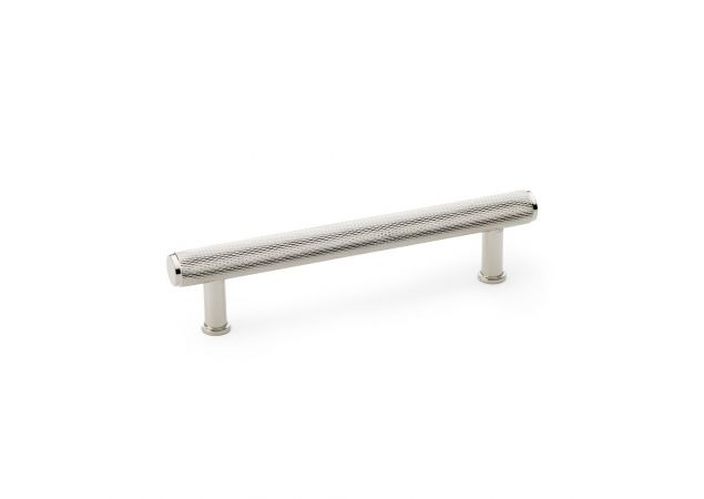Meubelgreep Knurled 'Crispin' - Gepolijst nikkel - 166x39x128mm - AW809-128-PN