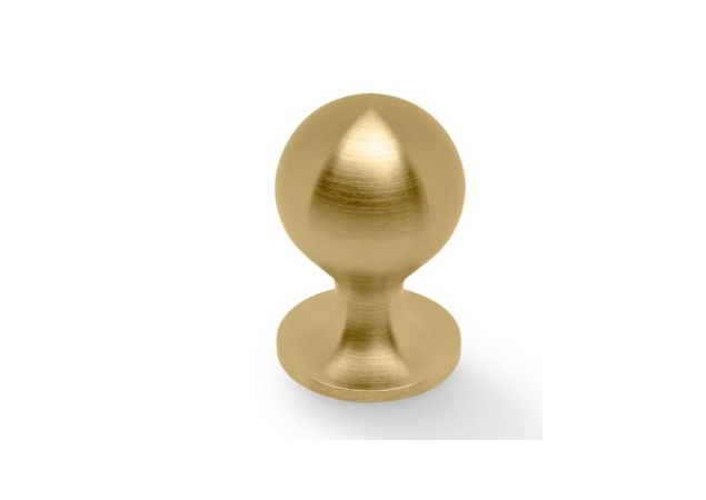 Meubelknop Plain Caesar PVD Mat messing Ø25mm Hoogte 38mm AW844-25-SBPVD