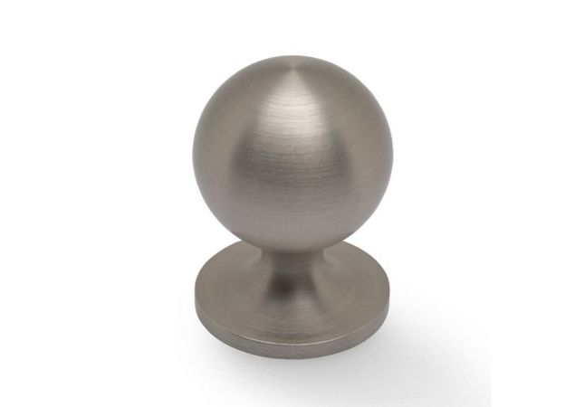 Meubelknop Plain Caesar Mat vernikkeld Ø32mm Hoogte 44mm AW844-32-SN