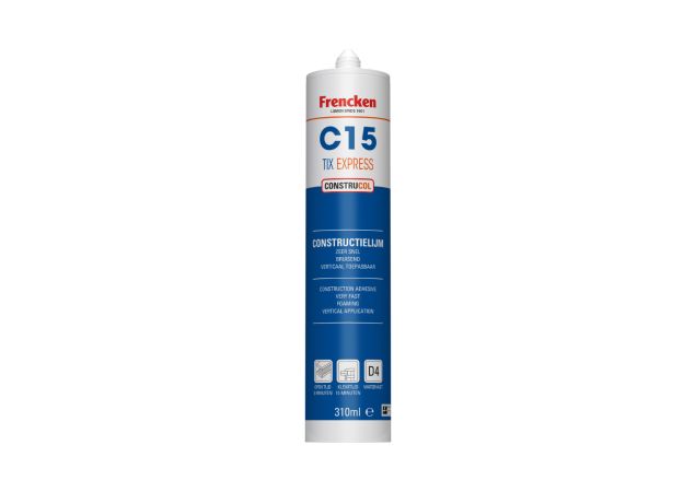 Frencken Constructielijm C15 Tix Express - 310 ml - Koker