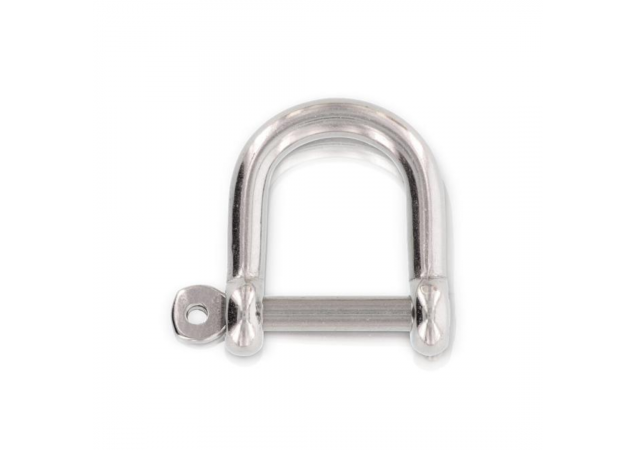 D-sluiting Breed - RVS 316 (A4) - Ø6mm - Met borgbout