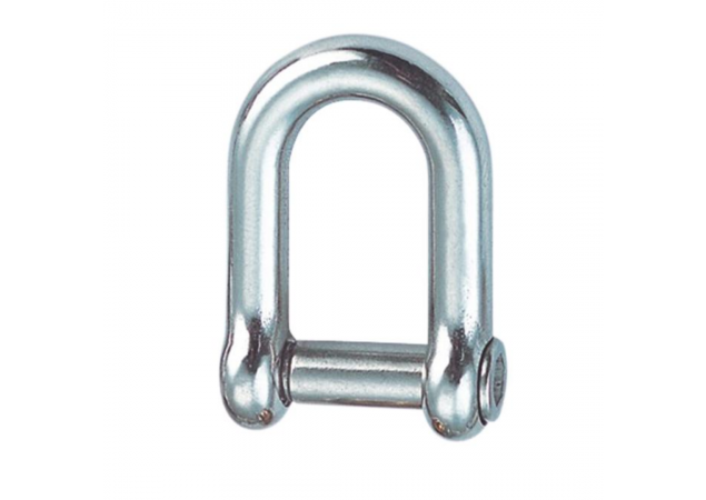 D-sluiting Rvs 316 Ø14mm met binnenzeskant