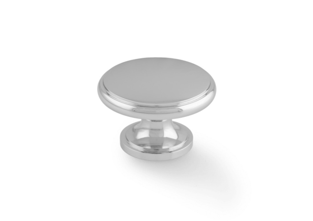 Meubelknop 'Cambridge' - Chroom gepolijst - Ø38mm - Hoogte 26mm - AW849-38-PC