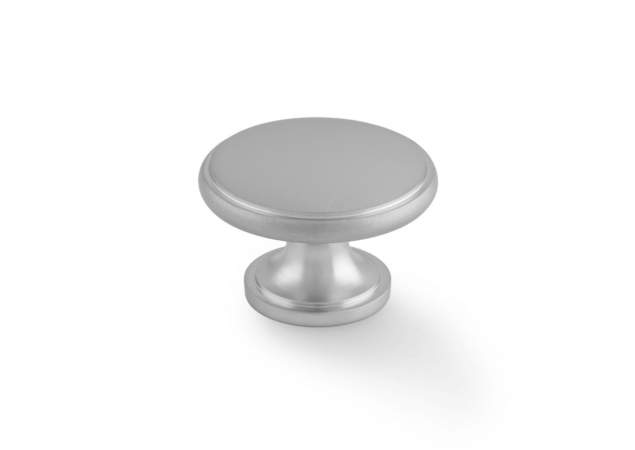 Meubelknop 'Cambridge' - Mat verchroomd - Ø38mm - Hoogte 26mm - AW849-38-SC