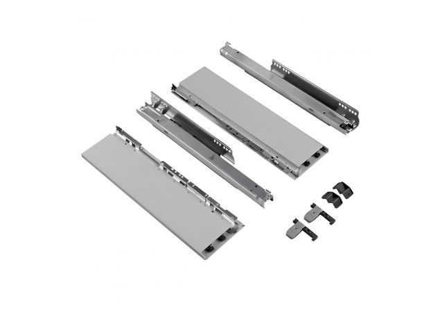 Hettich AvanTech You zelfbouwlade - Hoogte 101mm - Lengte 450mm - Draagvermogen 70kg - Zilver