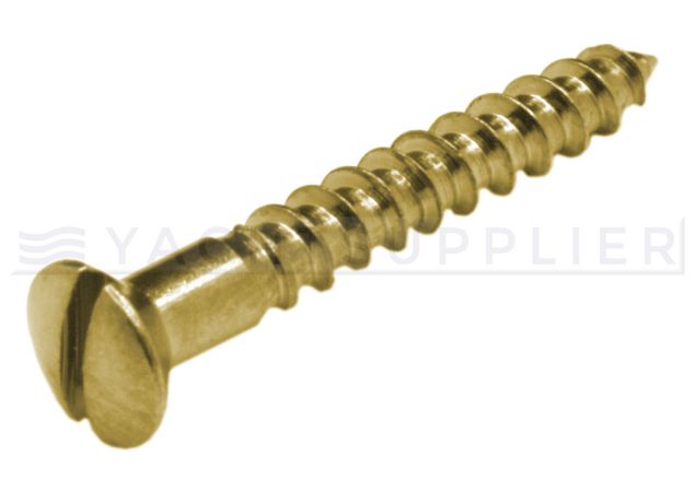 Houtschroef DIN 95 4,0x16mm - Messing (per stuk)