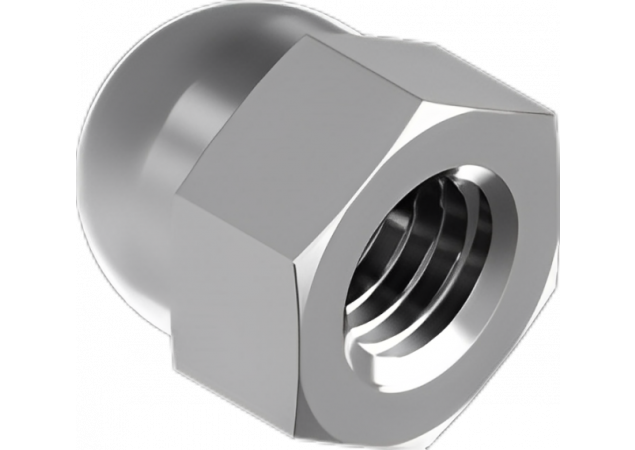 Dopmoer - M6 - Rvs 304 - Hoog Model - DIN 1587 - Prijs Per Stuk