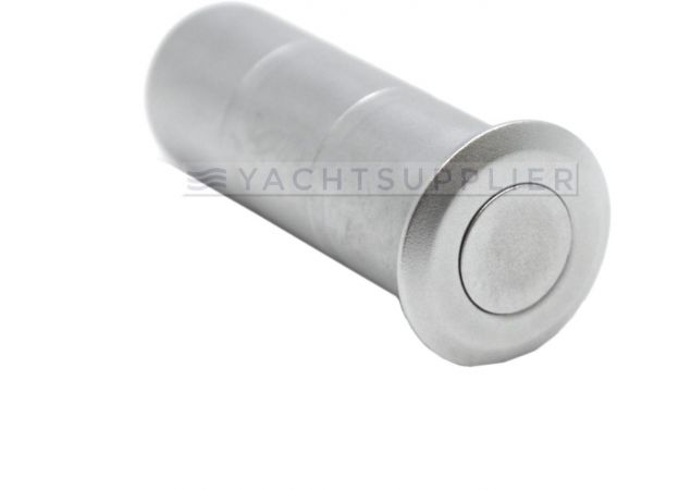 Kantschuif Dustbox - Ø17mm - Messing mat verchroomd