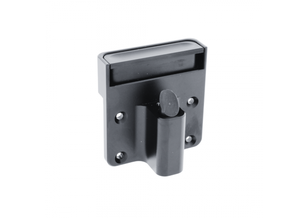 Geanodiseerde Aluminium Blinde Montage Drukknop Sluiting - Zwart