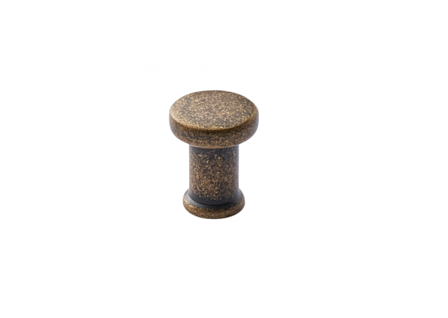 Meubelknop rond Gate - Ø18mm - Hoogte: 22mm - Antiek brons