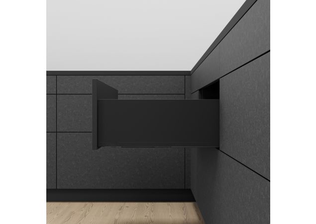 Blum Legrabox lade - Hoogte C (193mm) - 650mm - 70kg - Carbonzwart