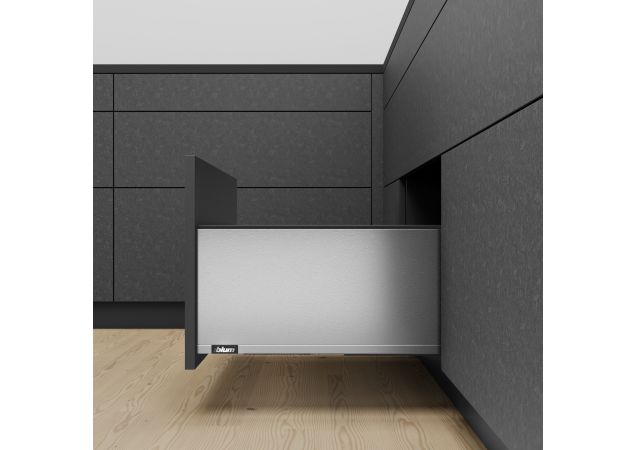 Blum Legrabox lade - Hoogte F (257mm) - 400mm - 40kg - RVS/Vernikkeld