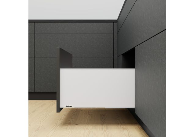 Blum Legrabox lade - Hoogte F (257mm) - 400mm - 40kg - Zijdewit