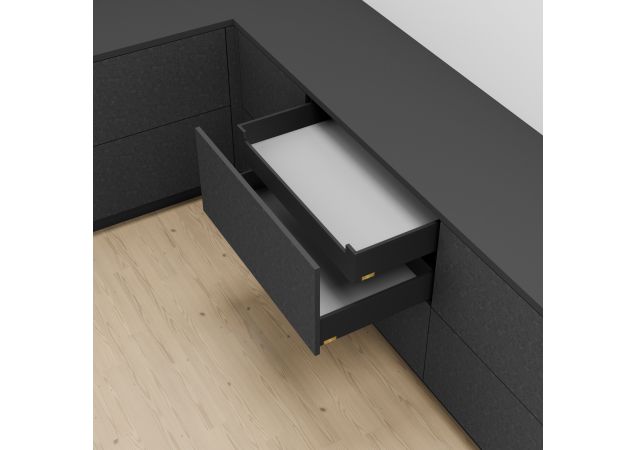 Blum Legrabox binnenlade - Hoogte K (142mm) - 450mm - 70kg - Carbonzwart